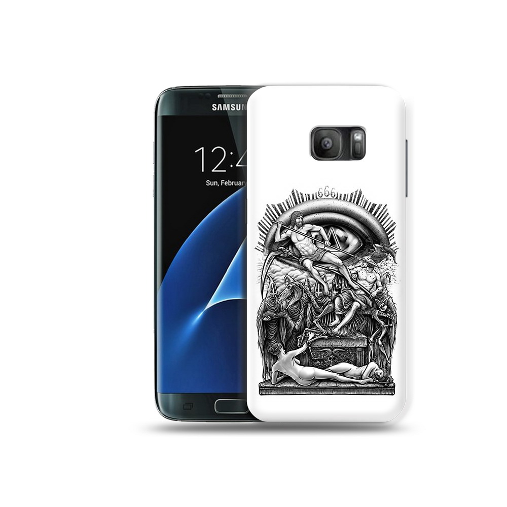 

Чехол MyPads Tocco для Samsung Galaxy S7 оракул черно белый, Прозрачный, Tocco