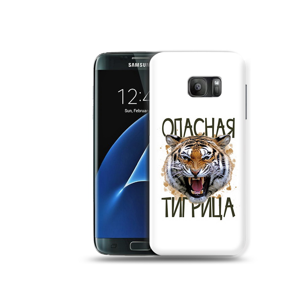 

Чехол MyPads Tocco для Samsung Galaxy S7 опасная тигрица, Прозрачный, Tocco