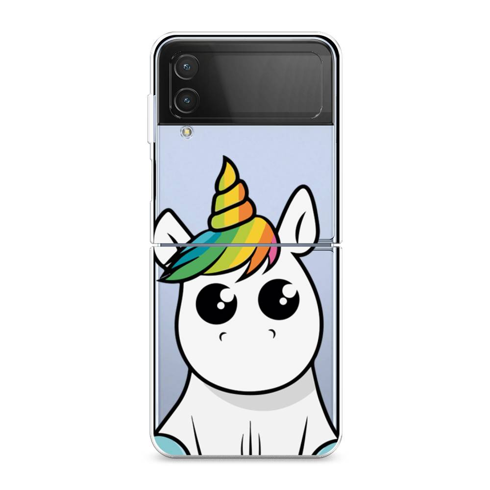 

Силиконовый чехол "Глазастый единорог" на Samsung Galaxy Z Flip 4, Глазастый единорог