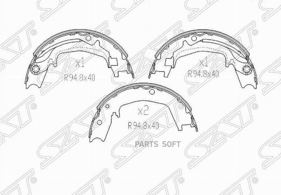 

Колодки Барабанные Зад Hyndai Santa Fe 01-06/Getz 02-09/Sonata 98-04 Sat арт. ST-58350-38A