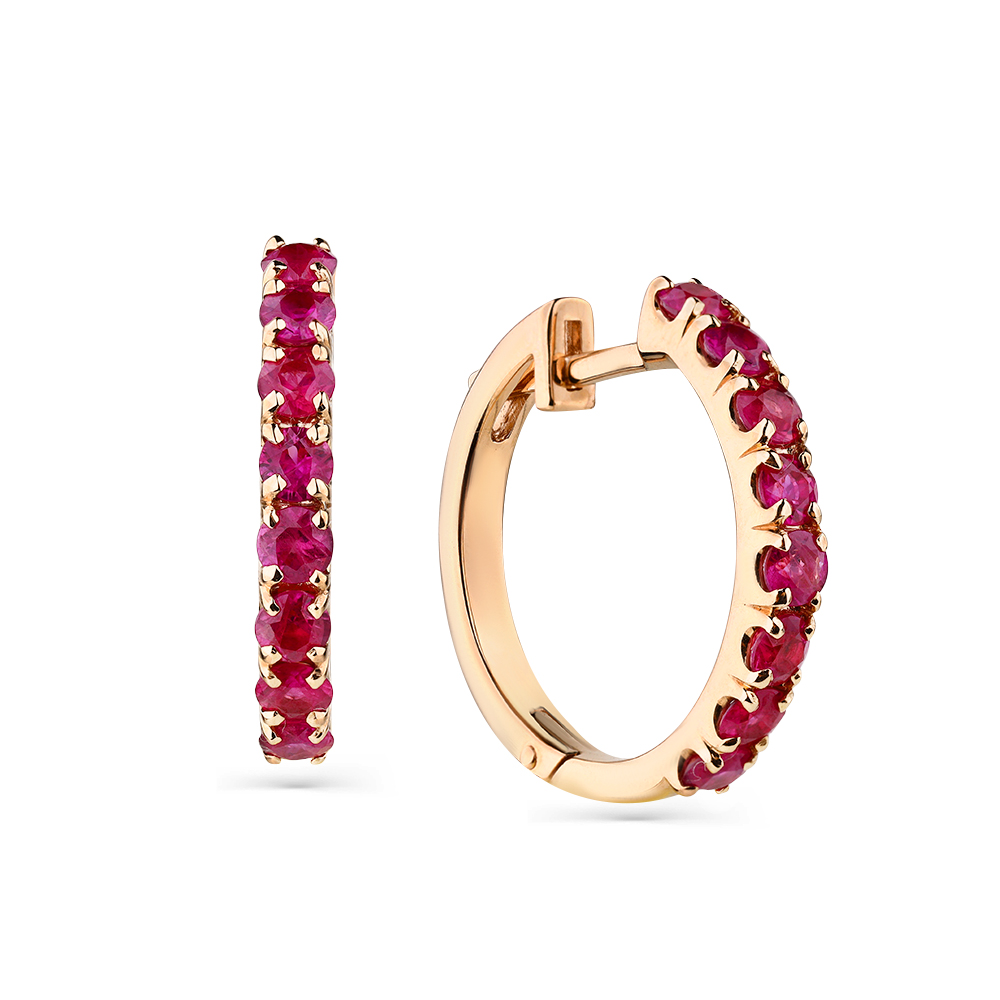 

Серьги конго из красного золота с рубином Master Brilliant 2-108086-00-03, 2-108086-00-03
