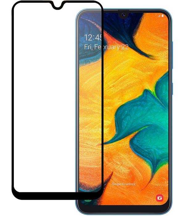 

Защитное стекло Pero для Samsung Galaxy A30 / A50 / A30s Full Screen Cover Full Glue Black, PGFG-A30