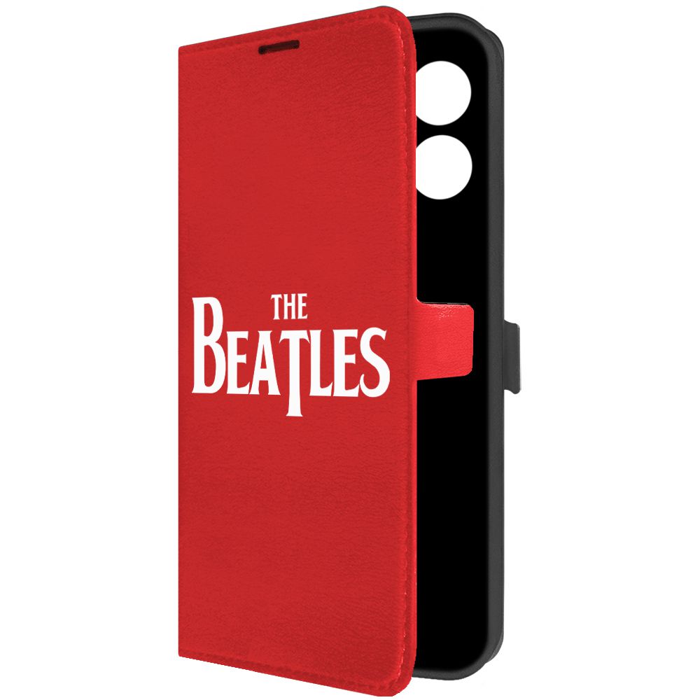 

Чехол-книжка Krutoff Eco Book для Infinix Hot 30 Beatles красный