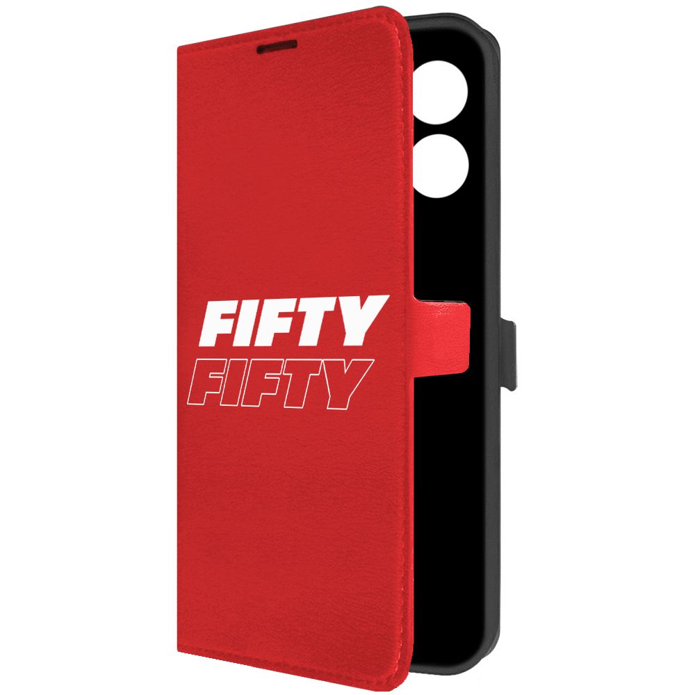 

Чехол-книжка Krutoff Eco Book для Infinix Hot 30 Fifty Fifty красный