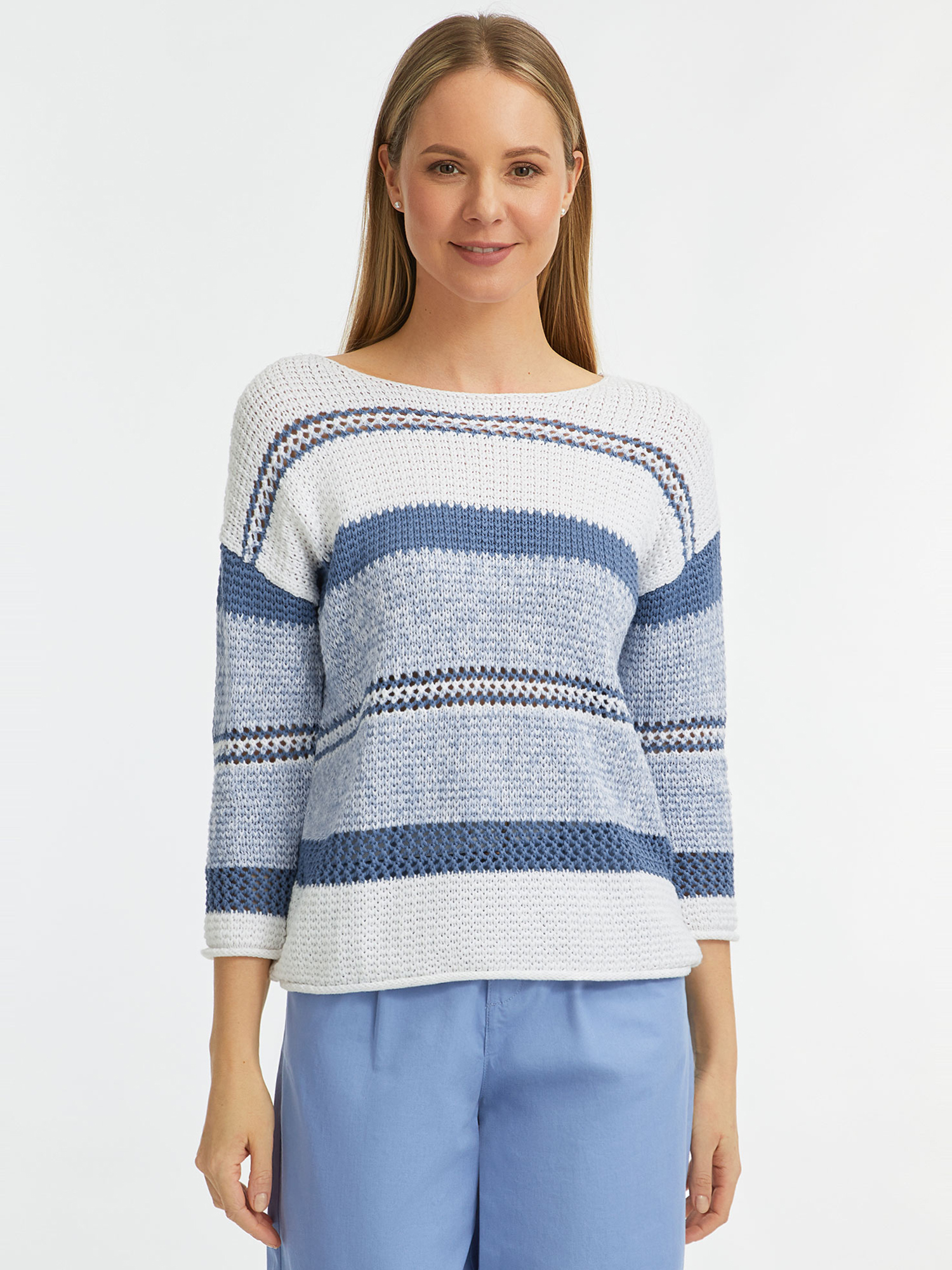 

Джемпер женский oodji 63803087 синий 2XL, 63803087
