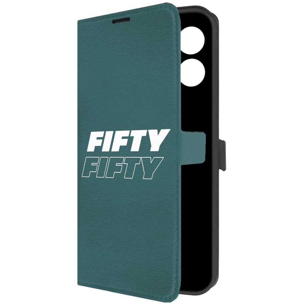 

Чехол-книжка Krutoff Eco Book для Infinix Hot 30 Fifty Fifty зелёный опал, Зеленый