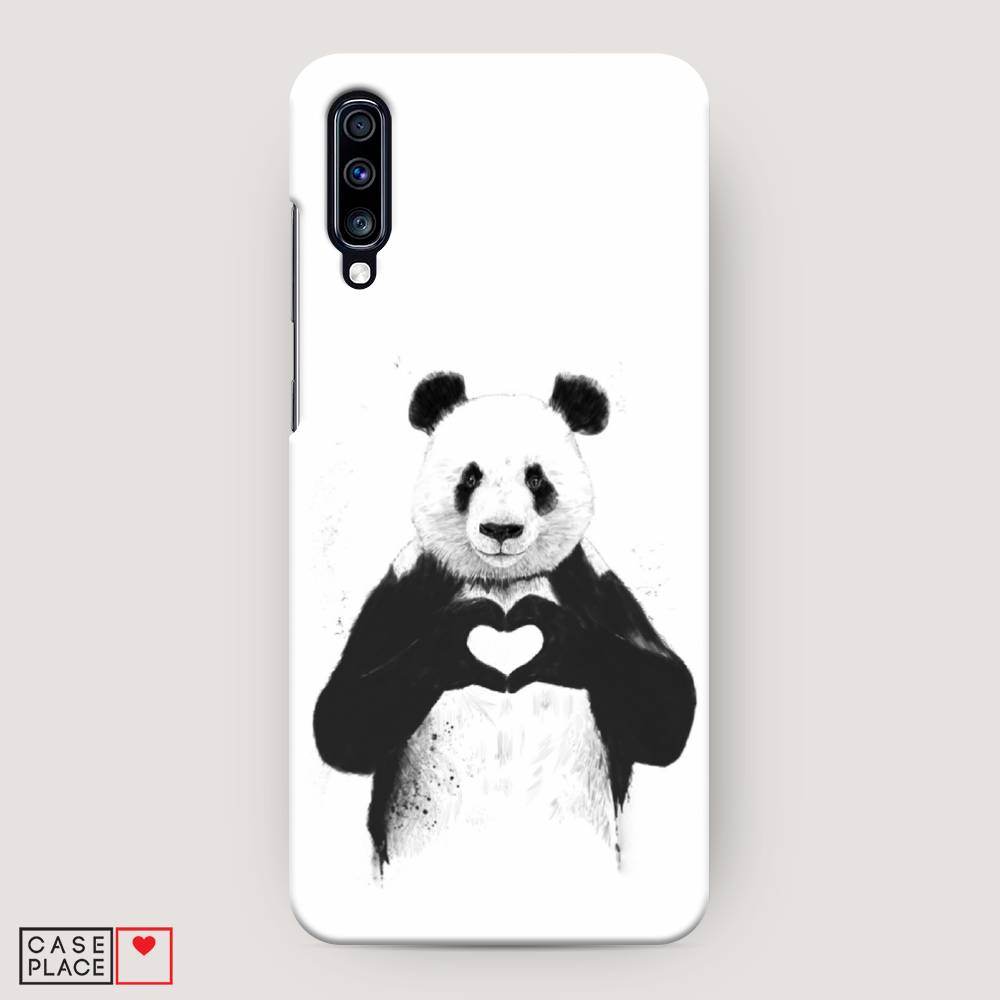 

Пластиковый чехол "Панда love" на Samsung Galaxy A70, 28120-7