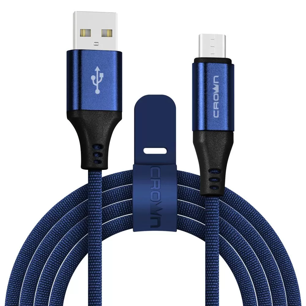 Кабель CROWN USB - microUSB CMCU-3103M (CM000003316) синий