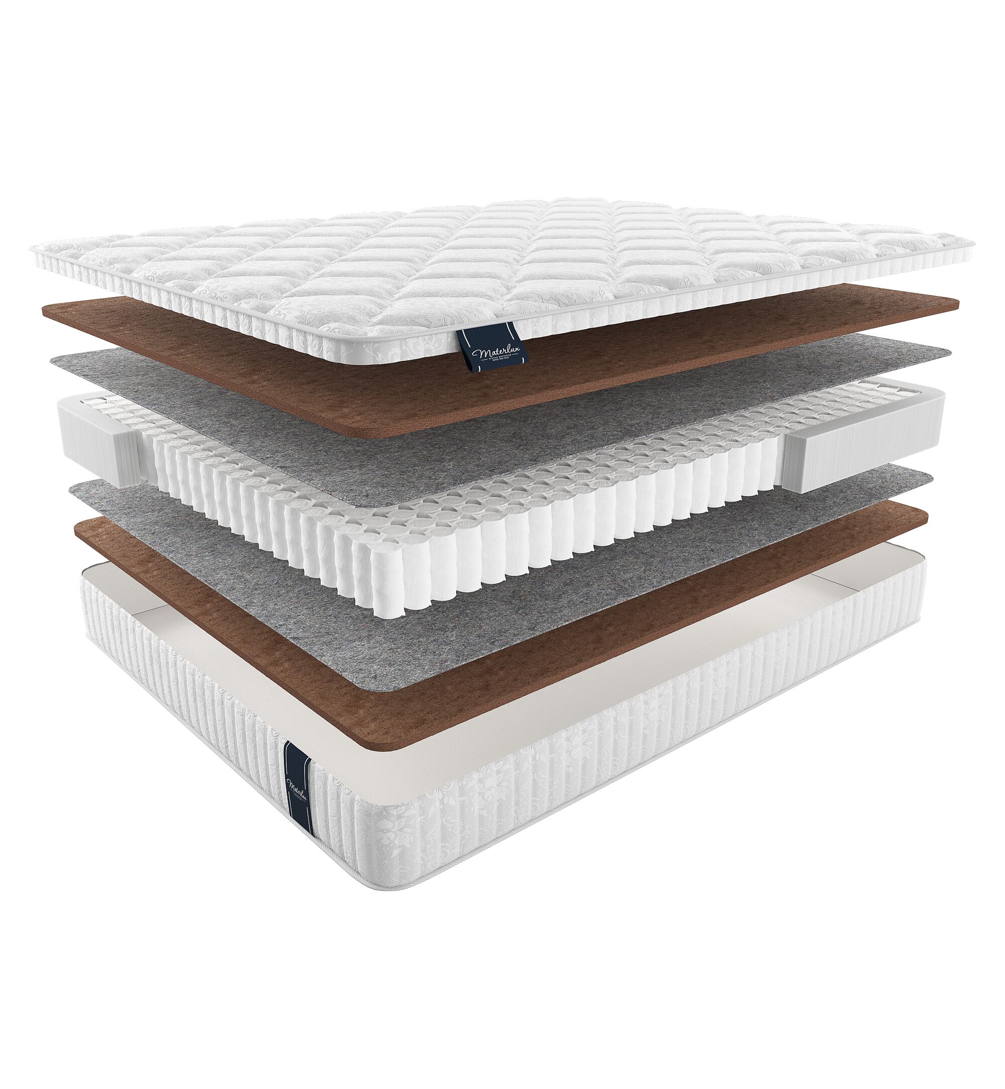 

Матрас Materlux Voyage Eternity 80х220, Бежевый;белый;серый;серебристый, Eternity