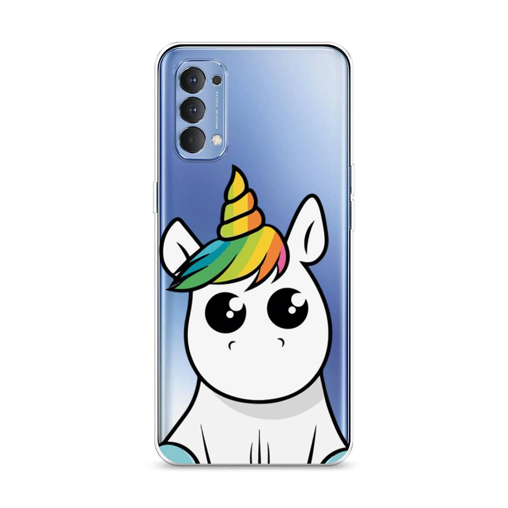 

Силиконовый чехол "Глазастый единорог" на Oppo Reno 4 4G, Глазастый единорог