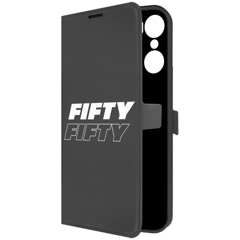 

Чехол-книжка Krutoff Eco Book для Infinix Hot 12 Pro Fifty Fifty черный