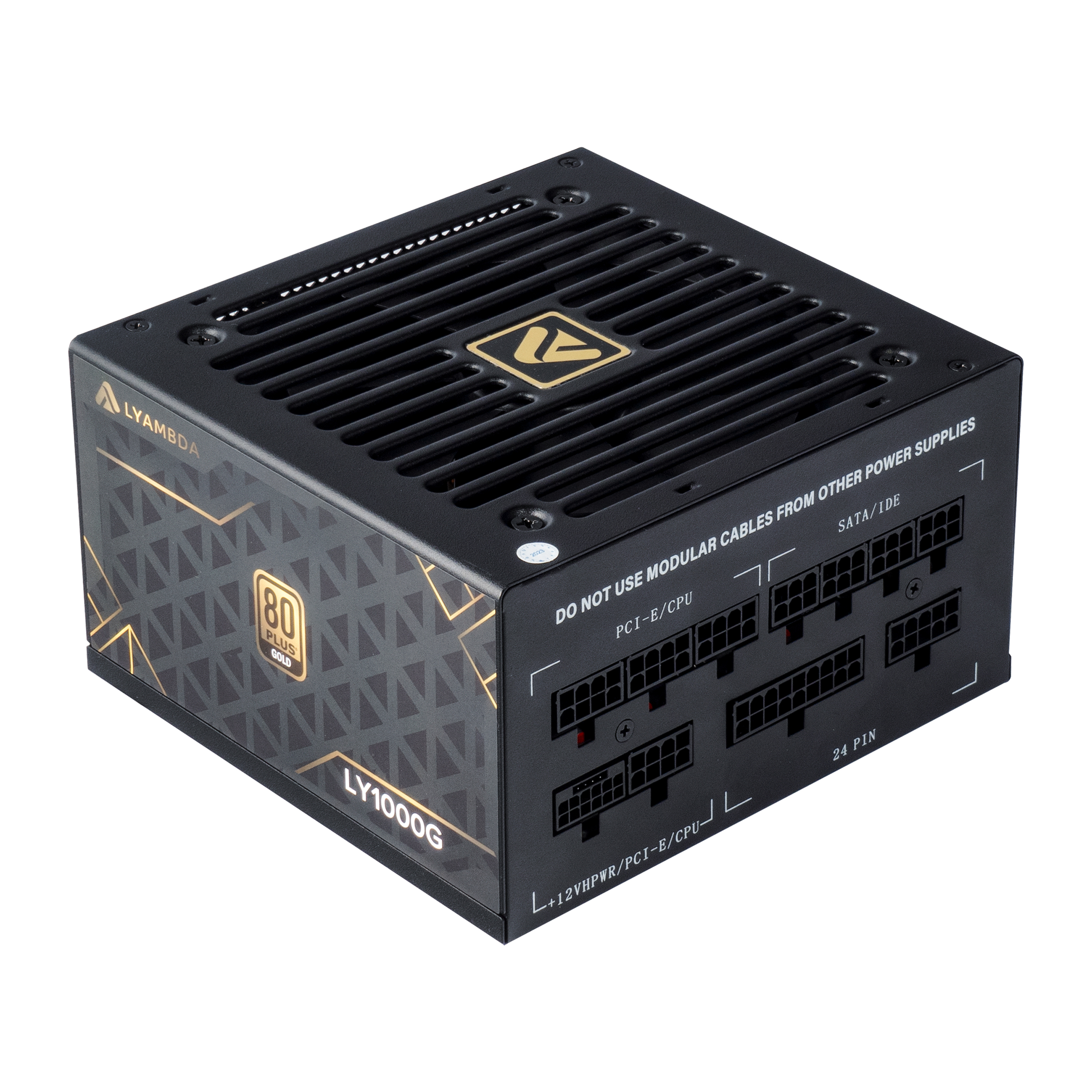 

Блок питания LYAMBDA LY1000G ATX 1000W 80 Gold, Черный, LY1000G
