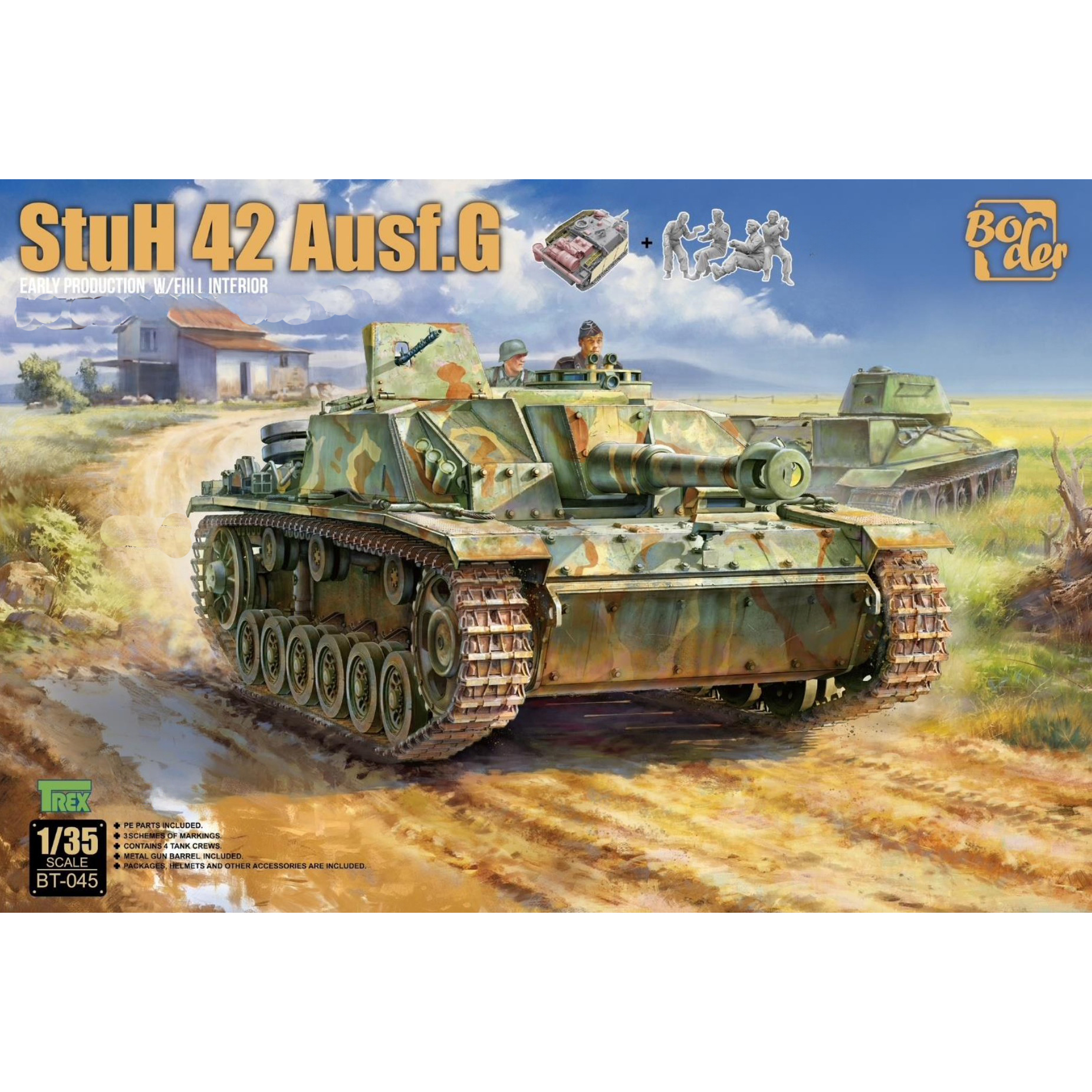

Сборная модель Border Model 1/35 StuH 42 Ausf G раннее производство BT-045
