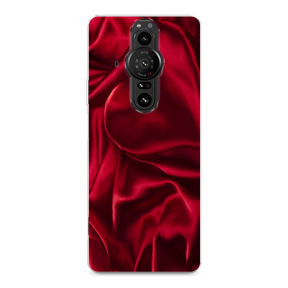 

Чехол Awog на Sony Xperia Pro-I "Текстура красный шелк", Разноцветный, 55050-3