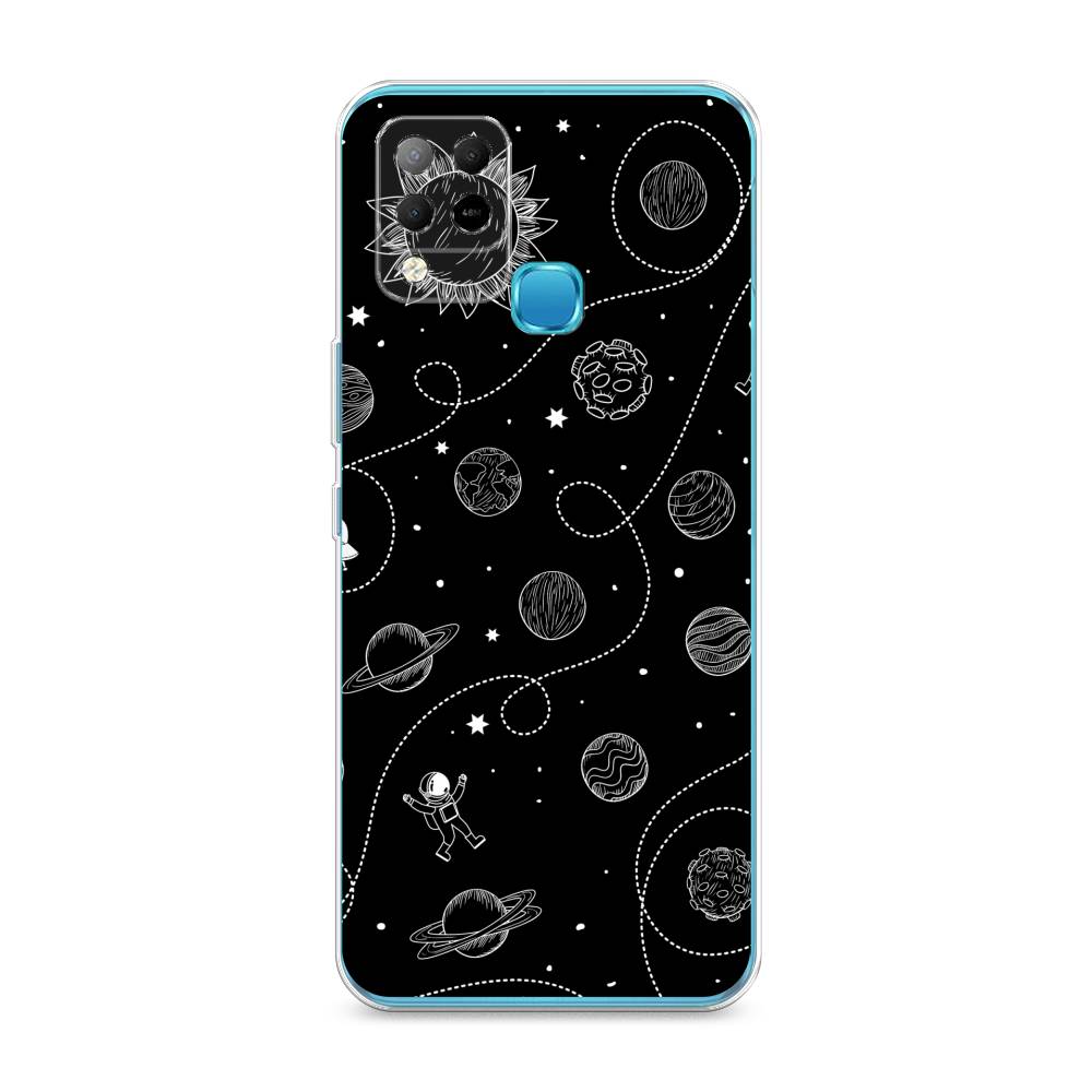 

Чехол Awog на Infinix HOT 10S "В невесомости", Разноцветный, 3100250-4