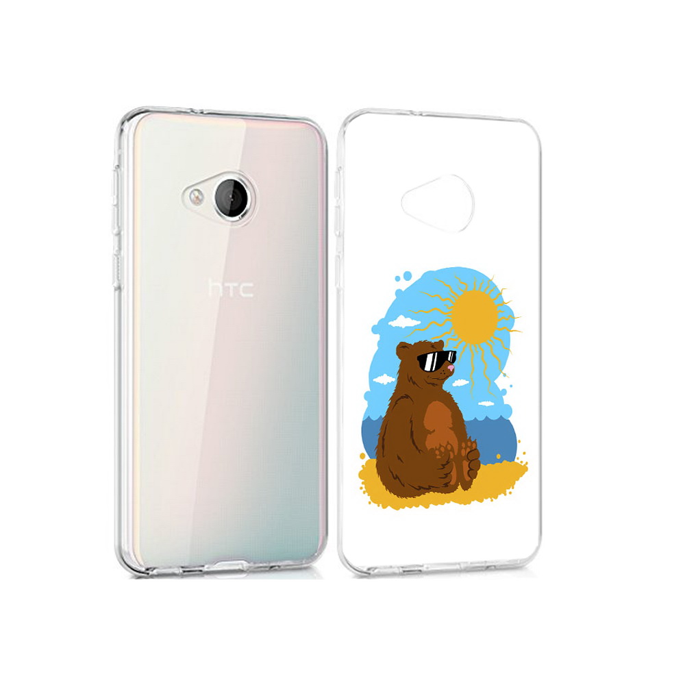 

Чехол MyPads Tocco для HTC U Play медведь на чиле, Прозрачный, Tocco