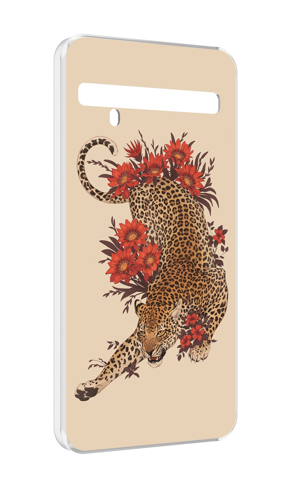 

Чехол MyPads тигр-из-цветов для TCL 10 Pro / TCL 10 + Plus, Прозрачный, Tocco