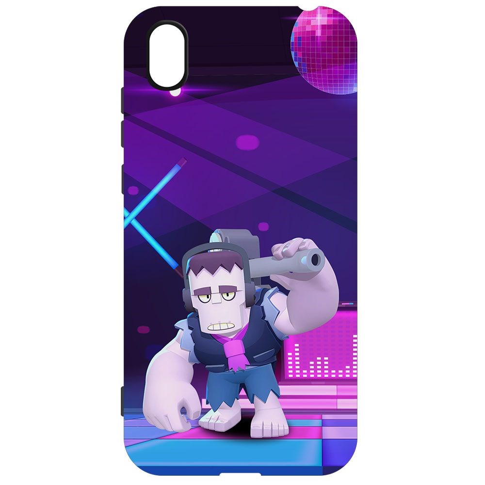 

Чехол-накладка Krutoff Софт Кейс Brawl Stars - Фрэнк для Honor 8S черный