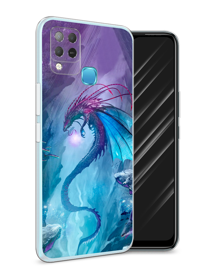 

Чехол Awog на Infinix HOT 10S "Водный дракон", Разноцветный, 3100250-2