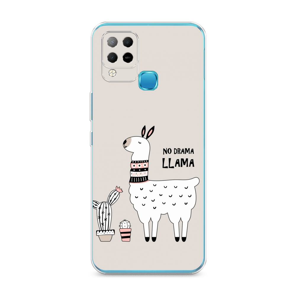 

Чехол Awog на Infinix HOT 10S "No drama LLama", Разноцветный, 3100250-2