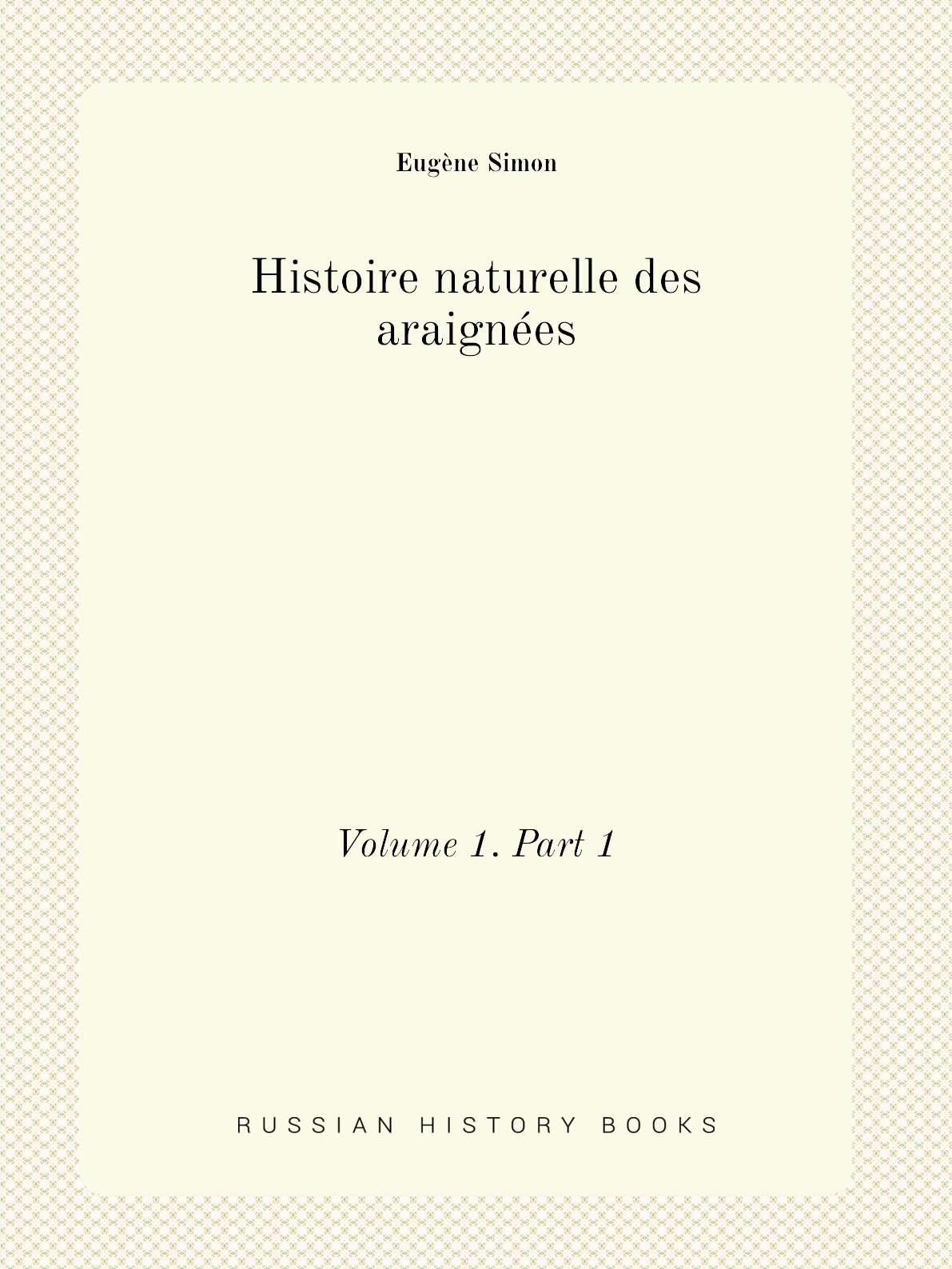 

Histoire naturelle des araignees