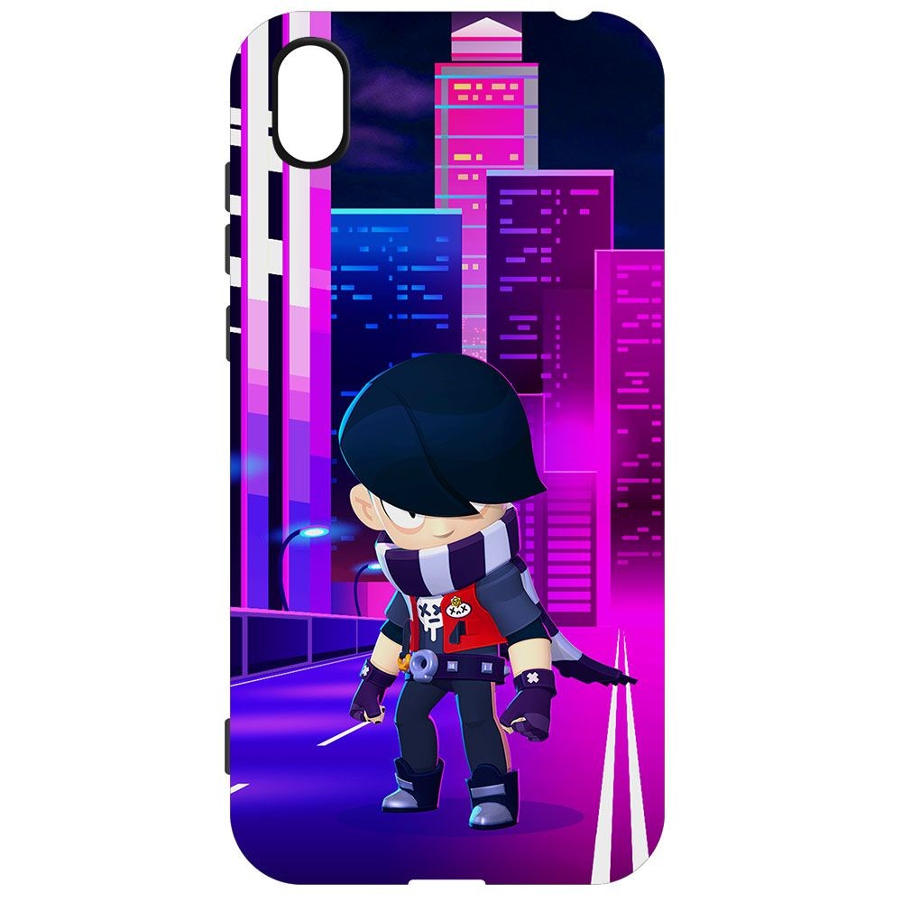 

Чехол-накладка Krutoff Софт Кейс Brawl Stars - Эдгар для Huawei Y5 (2019) черный