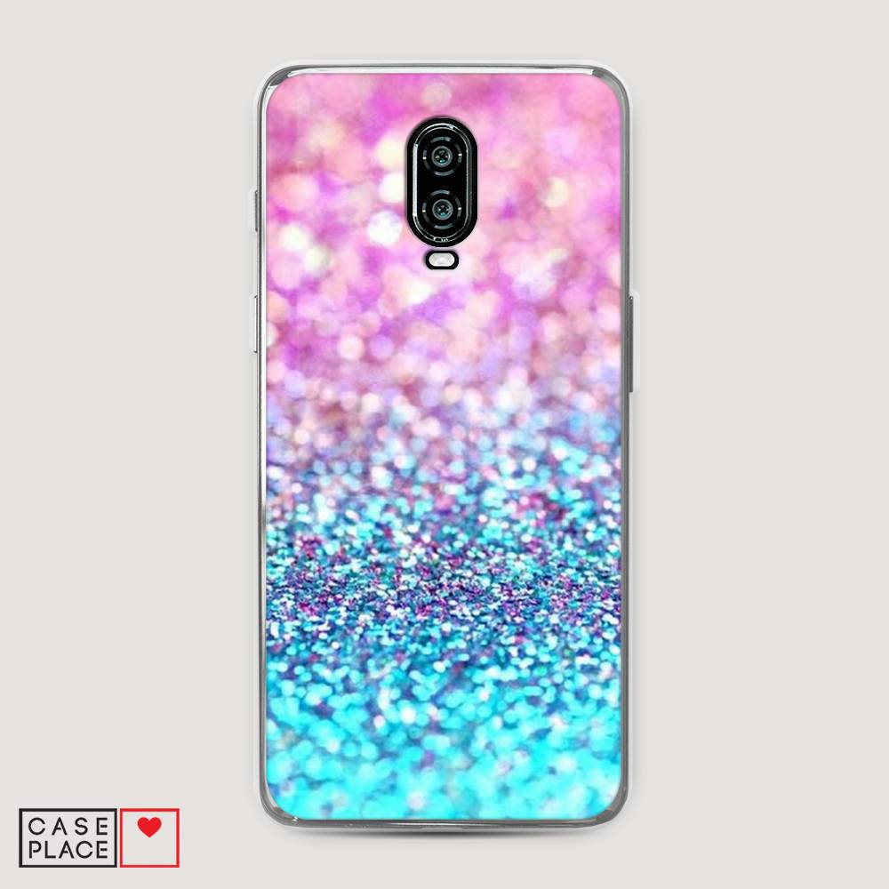 

Чехол Awog "Розово-голубые глиттеры рисунок" для Oneplus 6T