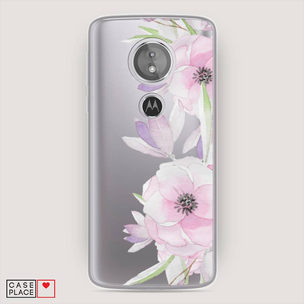 

Чехол Awog на Motorola Moto E5 / Моторола Мото E5 "Нежные анемоны", Разноцветный, 241050-8