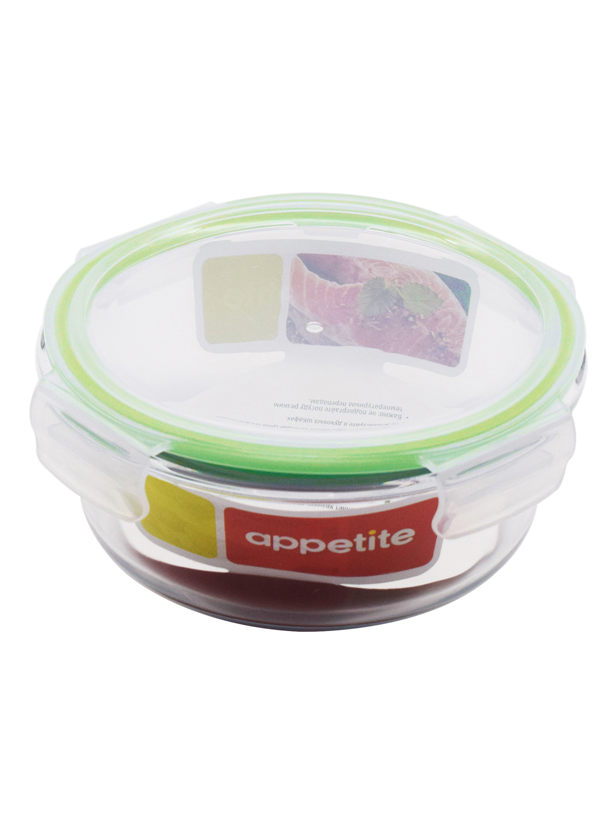 

Контейнер с крышкой стеклянный Appetite 950 мл, Прозрачный