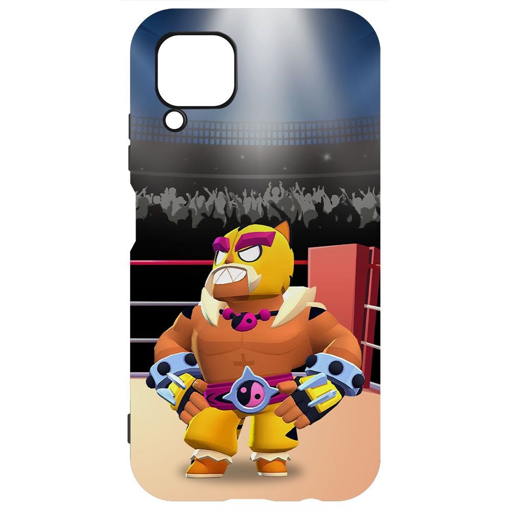 

Чехол-накладка Krutoff Софт Кейс Brawl Stars - Эль Тигро для Huawei P40 Lite черный