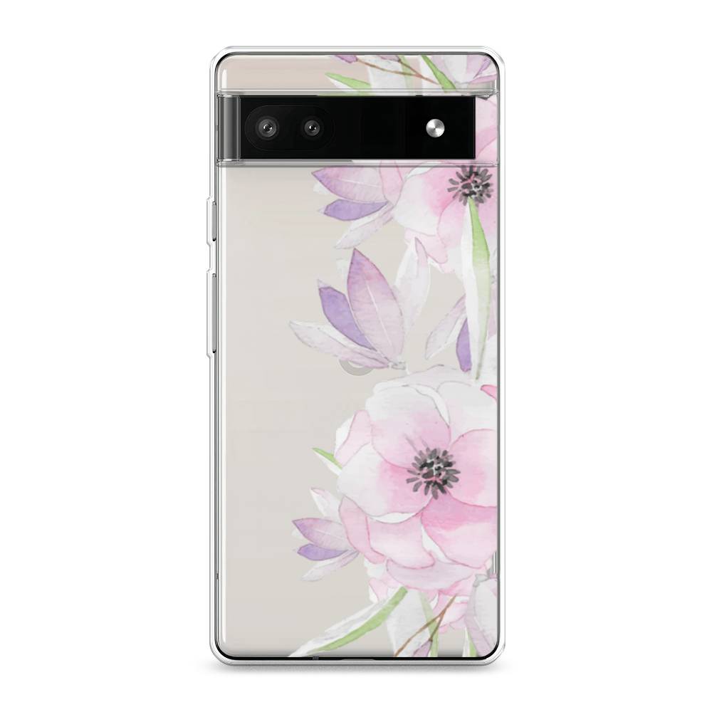 

Чехол Awog на Google Pixel 6A "Нежные анемоны", Разноцветный, 271150-8
