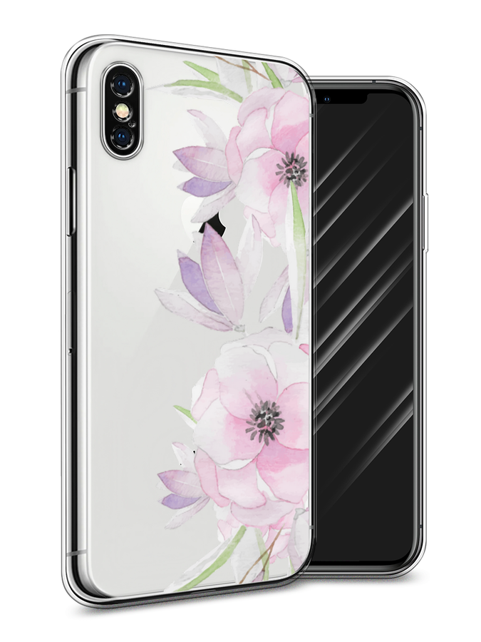 

Чехол Awog на Apple iPhone XS Max (10S Max) / Айфон XS Max (10S Max) "Нежные анемоны", Разноцветный, 11950-8