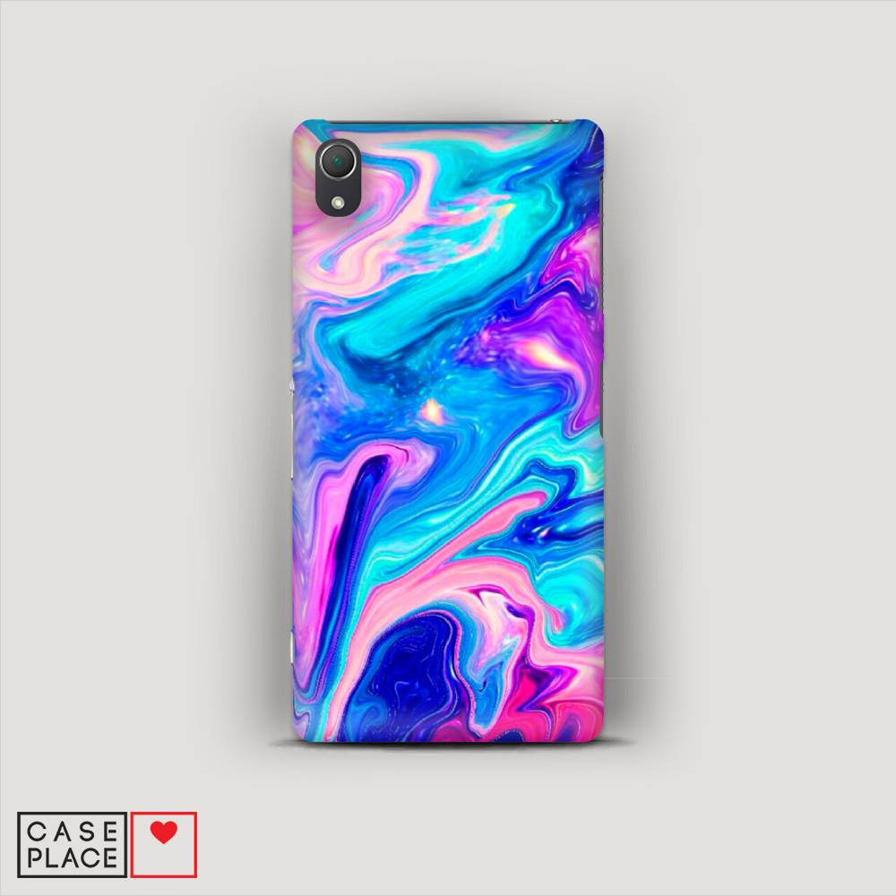 

Пластиковый чехол "Потеки краски" на Sony Xperia Z2