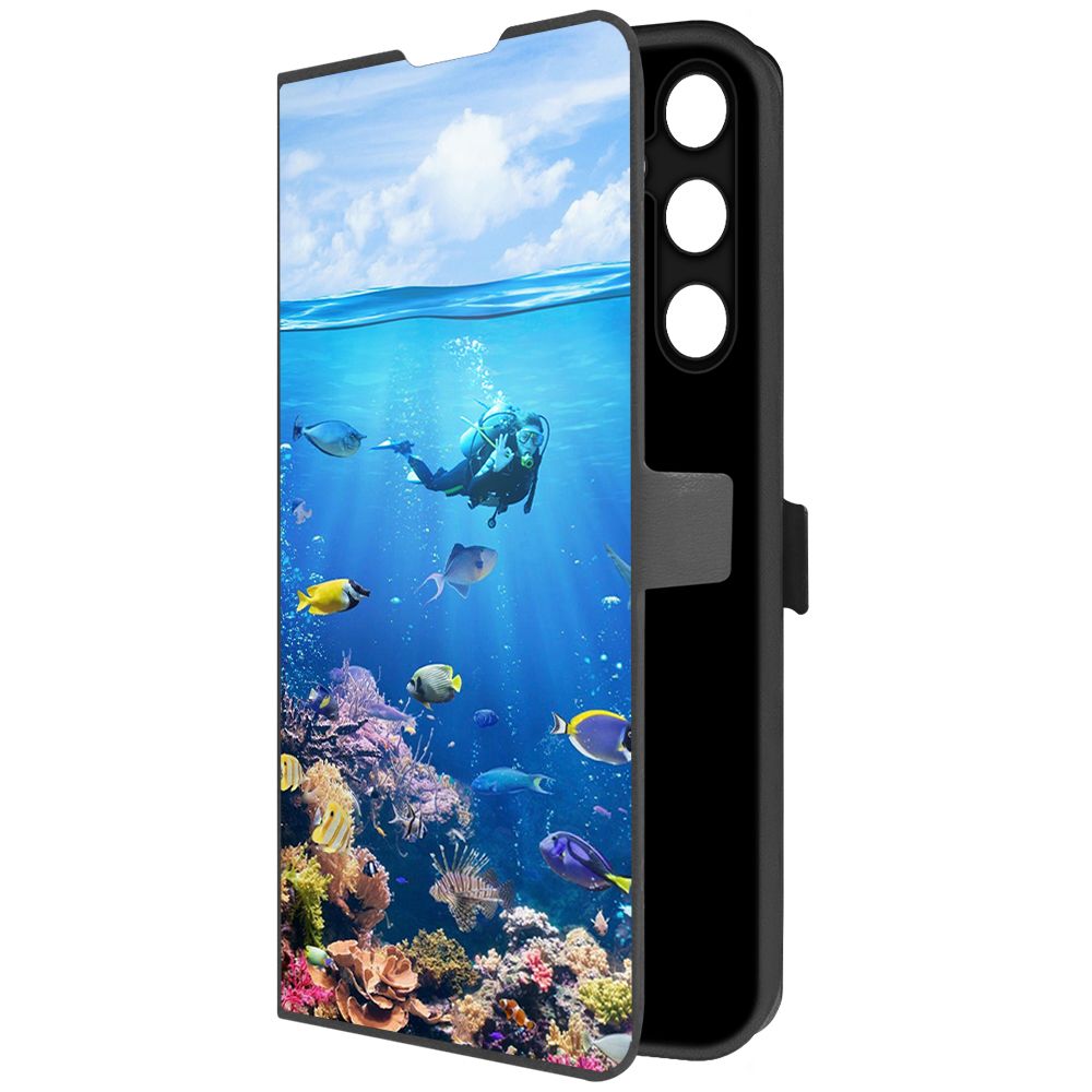 

Чехол-книжка Krutoff Eco Book для Samsung Galaxy A35 5G Австралия, Большой Барьерный Риф, Черный