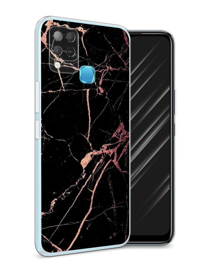 

Чехол Awog на Infinix HOT 10S "Мрамор розовое золото", Разноцветный, 3100250-3