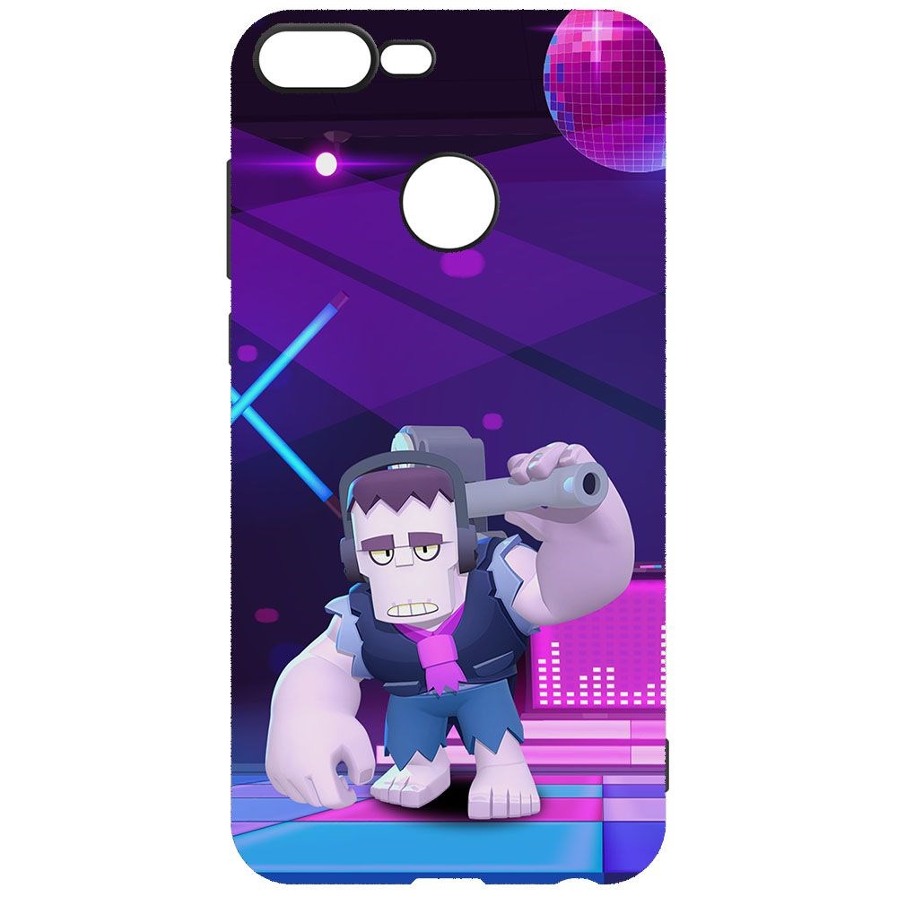 

Чехол-накладка Krutoff Софт Кейс Brawl Stars - Фрэнк для Honor 9 Lite черный