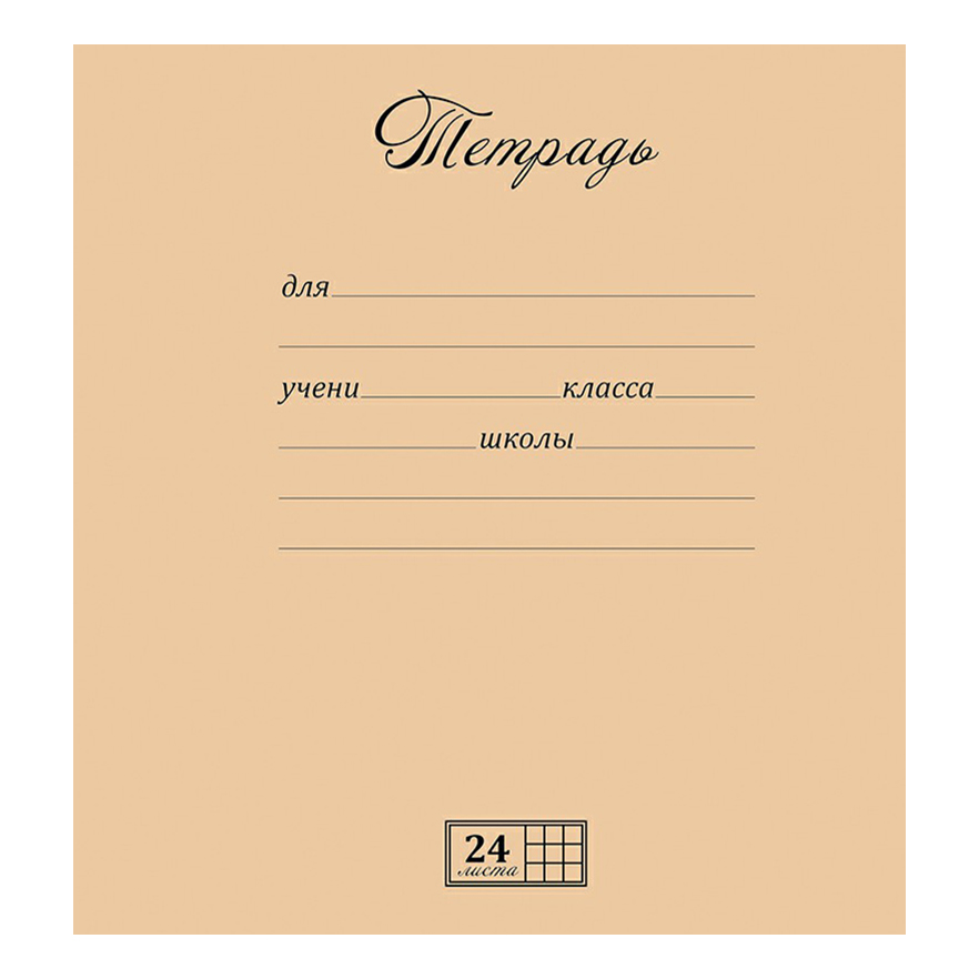 Тетрадь школьная ПЗБМ 24 листа А5 скоба в линию в ассортименте (дизайн и цвет по наличию)