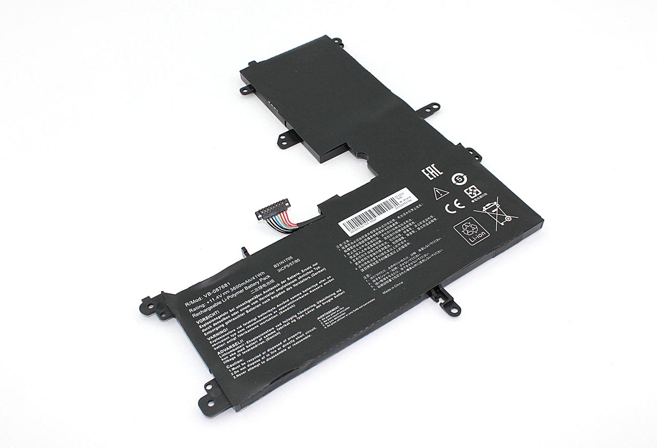 

Аккумуляторная батарея для ноутбука Asus VivoBook Flip 14 TP410UA (B31N1705) 11.4V