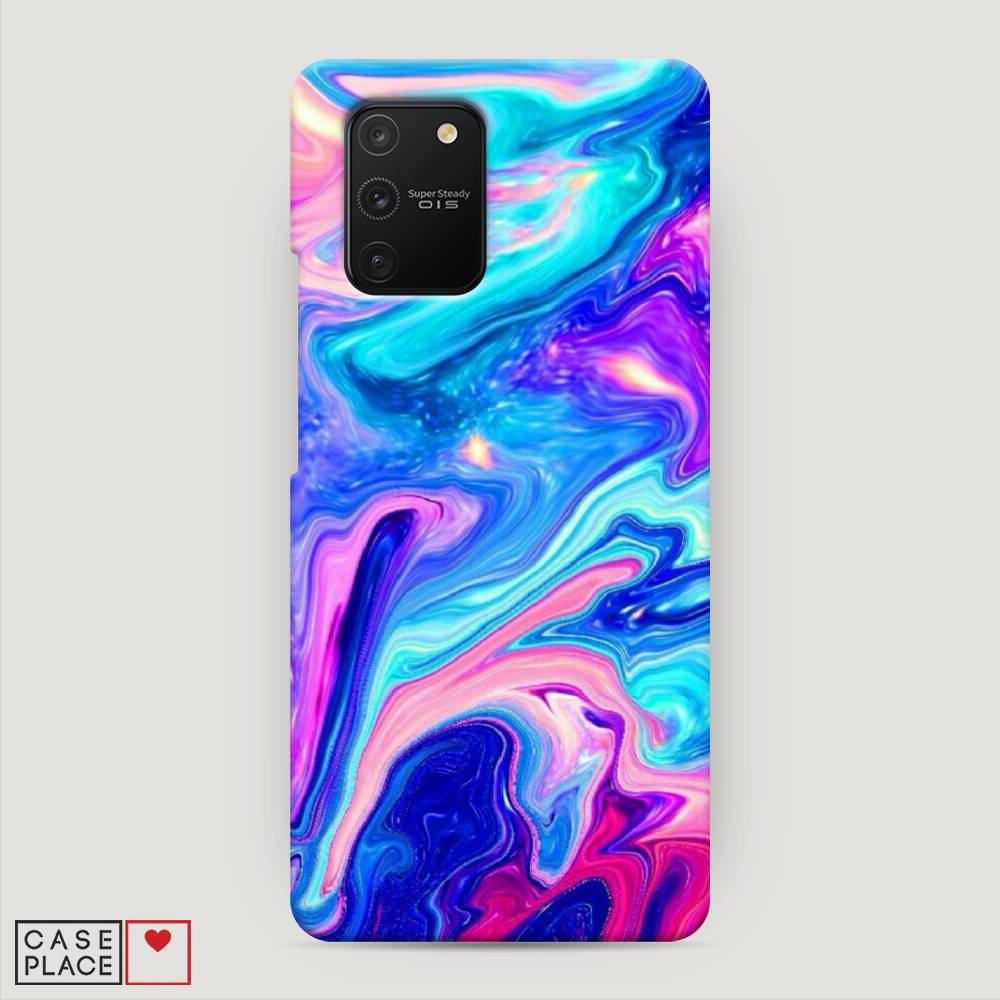 фото Пластиковый чехол "потеки краски" на samsung galaxy s10 lite awog