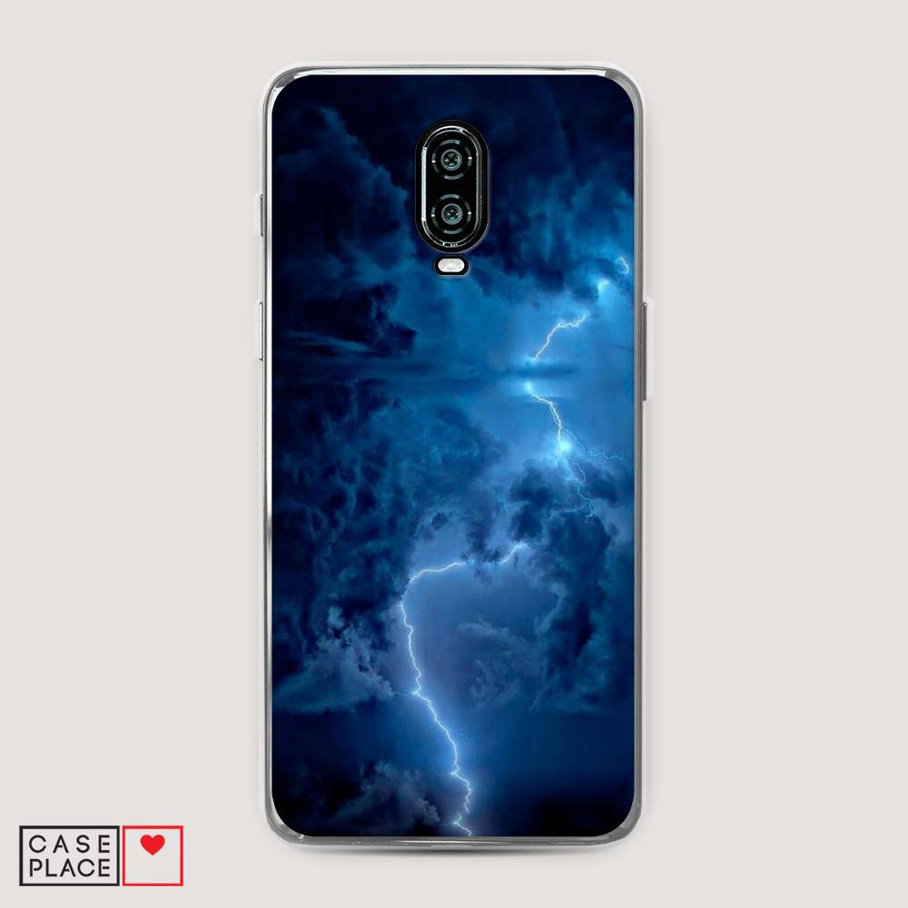 

Чехол Awog на Oneplus 6T / ВанПлас 6T "Молния", Синий, 150650-4
