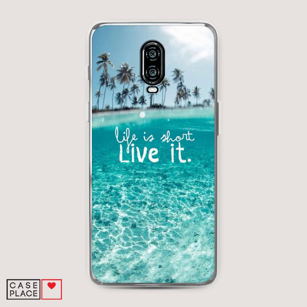 

Чехол Awog на Oneplus 6T / ВанПлас 6T "Live it", Розовый, 150650-7