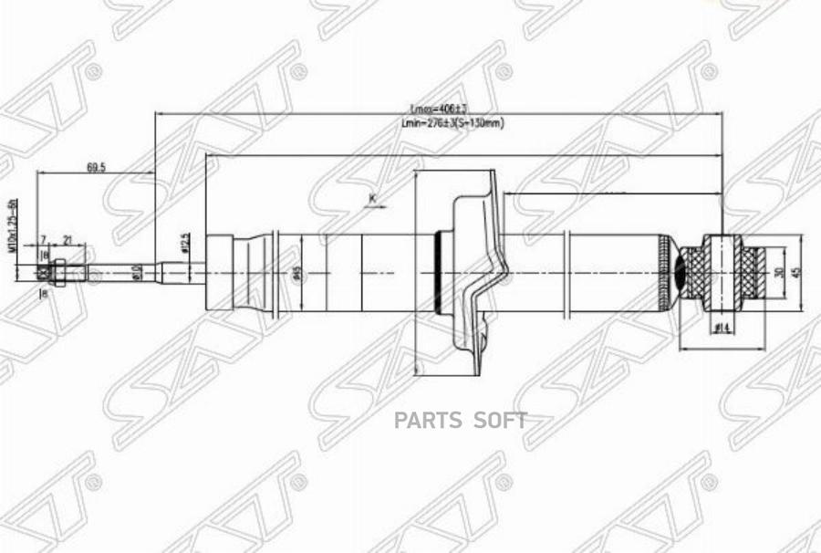 

Стойка Задняя Honda Cr-V Rd#/Re# 01-12 Lh=Rh Sat арт. ST-52611-S9A-G02