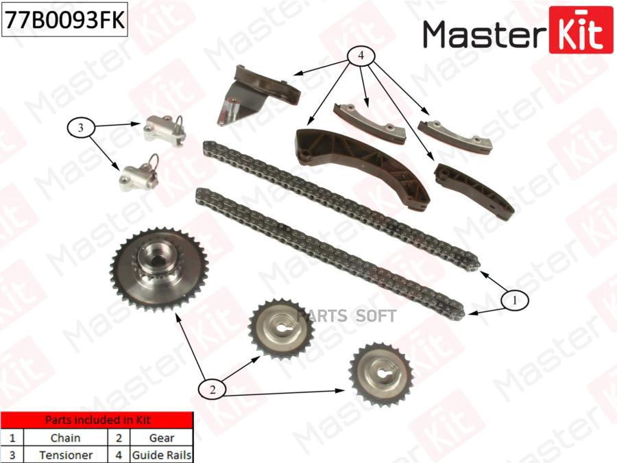 

К-Т Грм Masterkit 77b0093fk :Hyundai/Kia Crdi 1.1-1.6 D4fa/D3fa/D4fb/D4fb-L MasterKit арт.