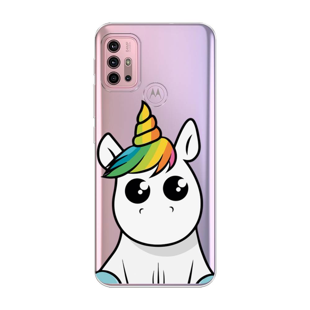 

Силиконовый чехол "Глазастый единорог" на Motorola Moto G30, Глазастый единорог