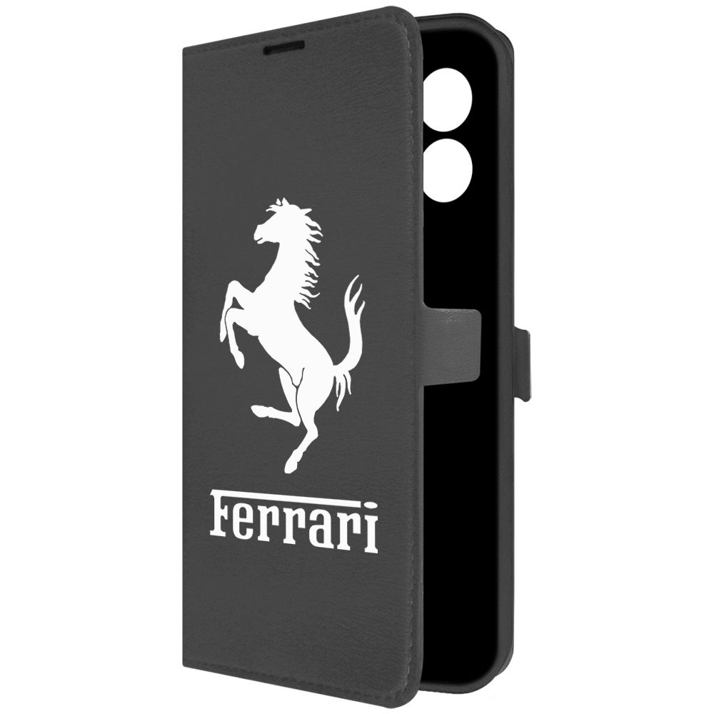 

Чехол-книжка Krutoff Eco Book для Honor X8a Ferrari черный