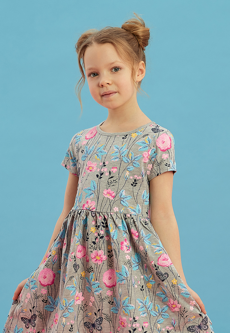 фото Платье детское max&jessi ss20c79201222 светло-серый р.110