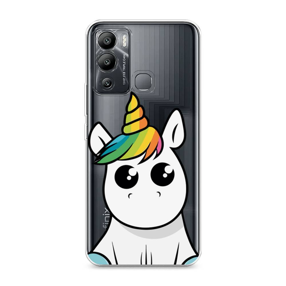 

Силиконовый чехол "Глазастый единорог" на Infinix Hot 12i, Глазастый единорог