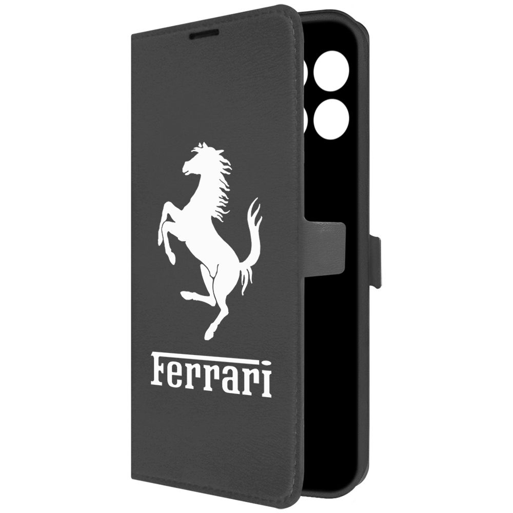 

Чехол-книжка Krutoff Eco Book для Honor X8 5G Ferrari черный