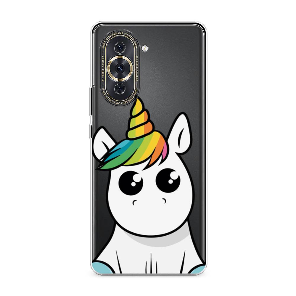 фото Силиконовый чехол "глазастый единорог" на huawei nova 10 pro awog