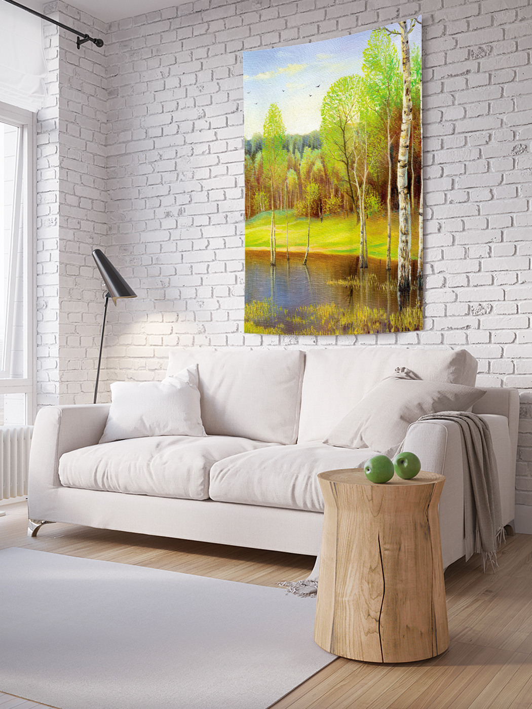 

Вертикальное фотопанно на стену JoyArty Болотный лес 100x150 см, Болотный лес